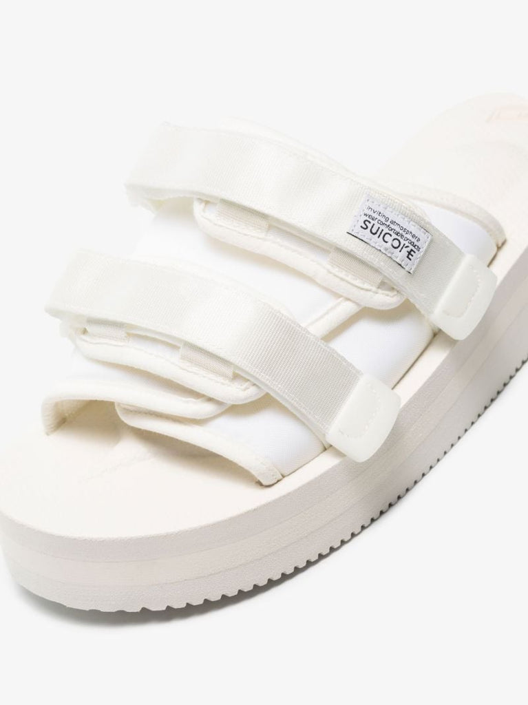 White Moto-vpo Canvas Sandals