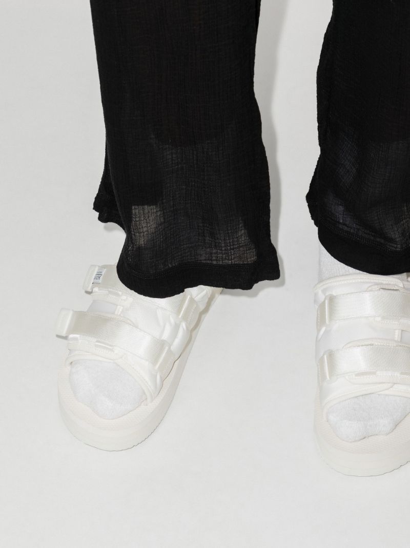 White Moto-vpo Canvas Sandals