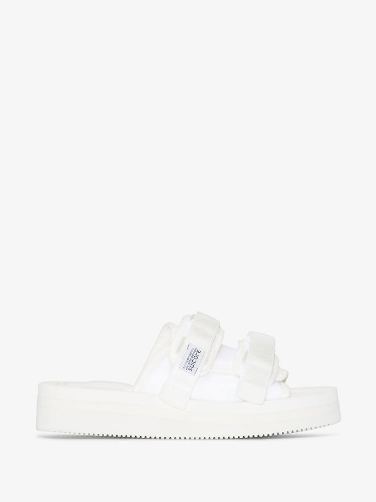 White Moto-vpo Canvas Sandals
