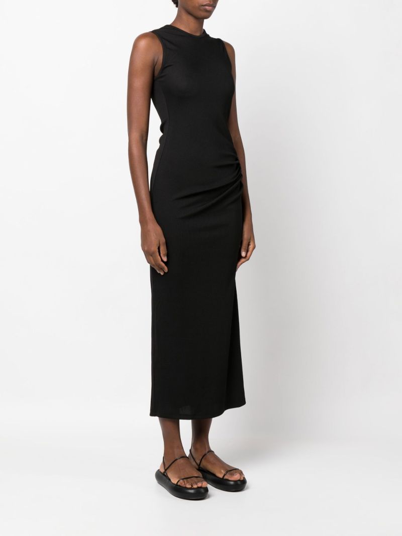 Black Quartz Cut-out Midi Dress