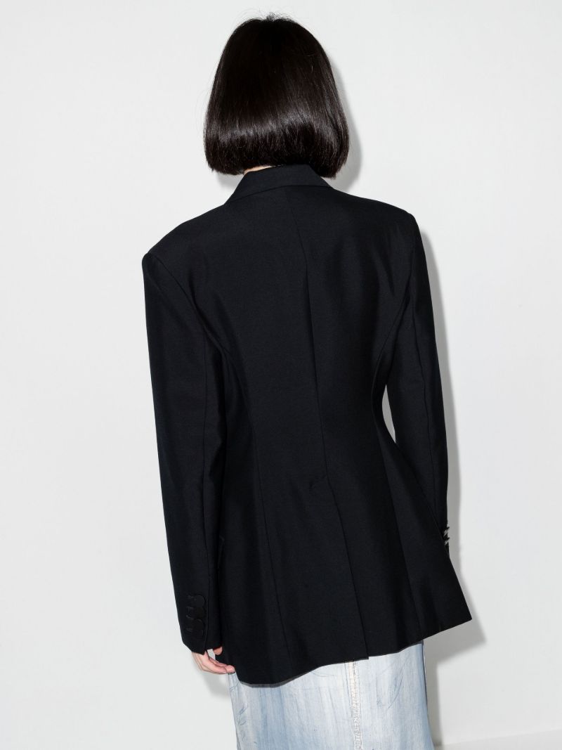 Black Pierced Chain Blazer
