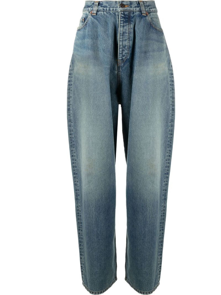 Blue Wide-leg Jeans