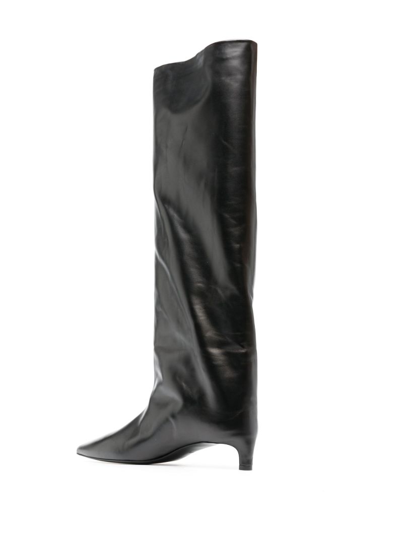 Black 35 Knee-high Leather Boots