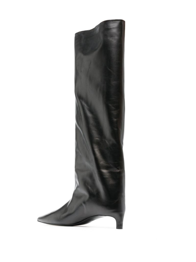 Black 35 Knee-high Leather Boots