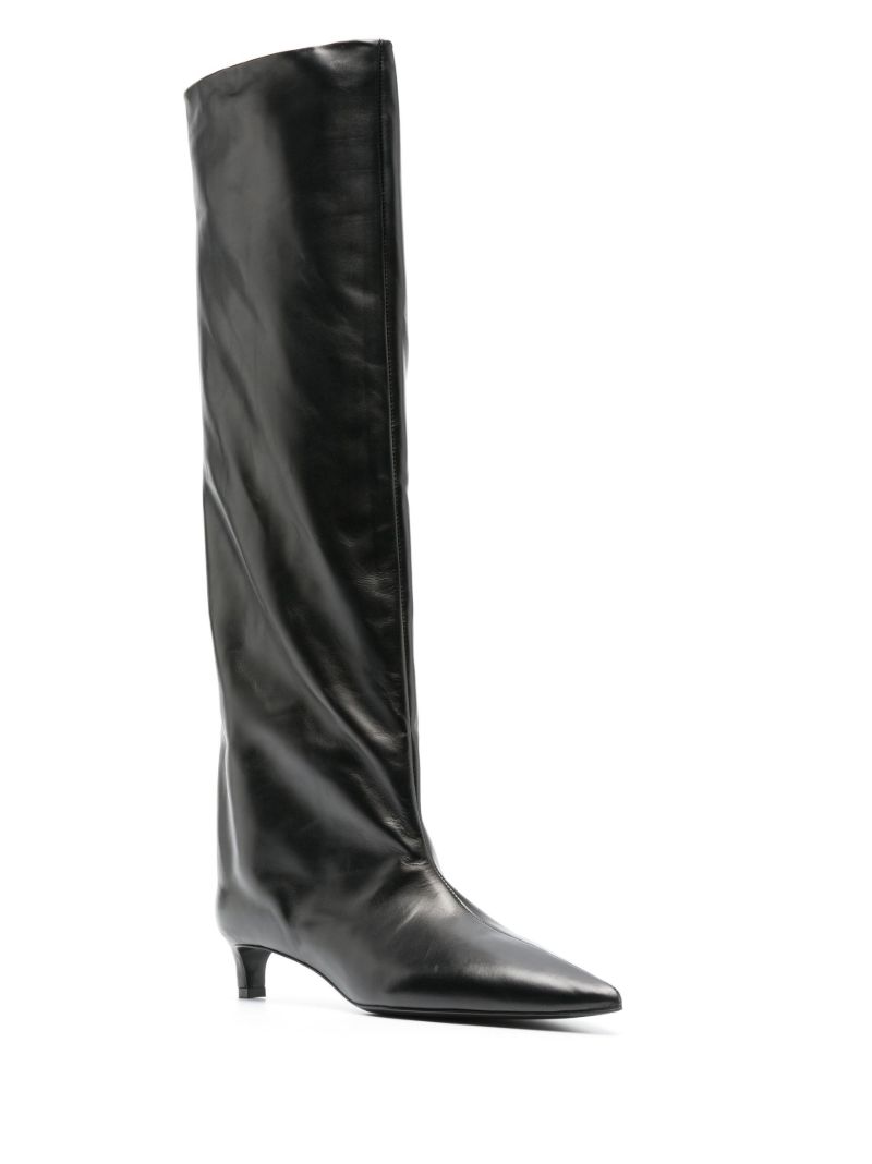 Black 35 Knee-high Leather Boots