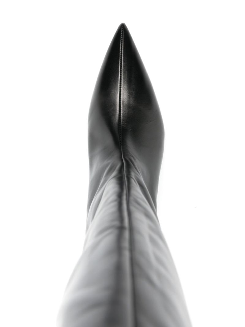 Black 35 Knee-high Leather Boots