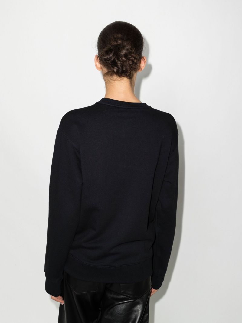 Black Tiger Embroidered Cotton Sweatshirt