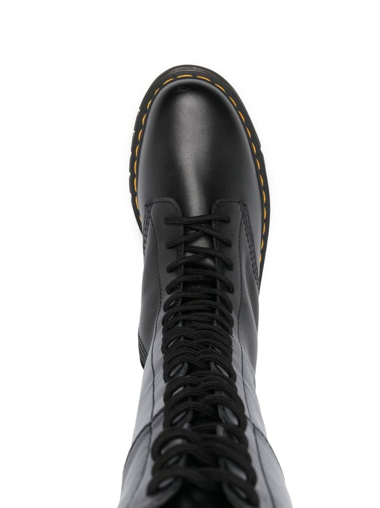 Black Audrick Leather Knee-high Boots