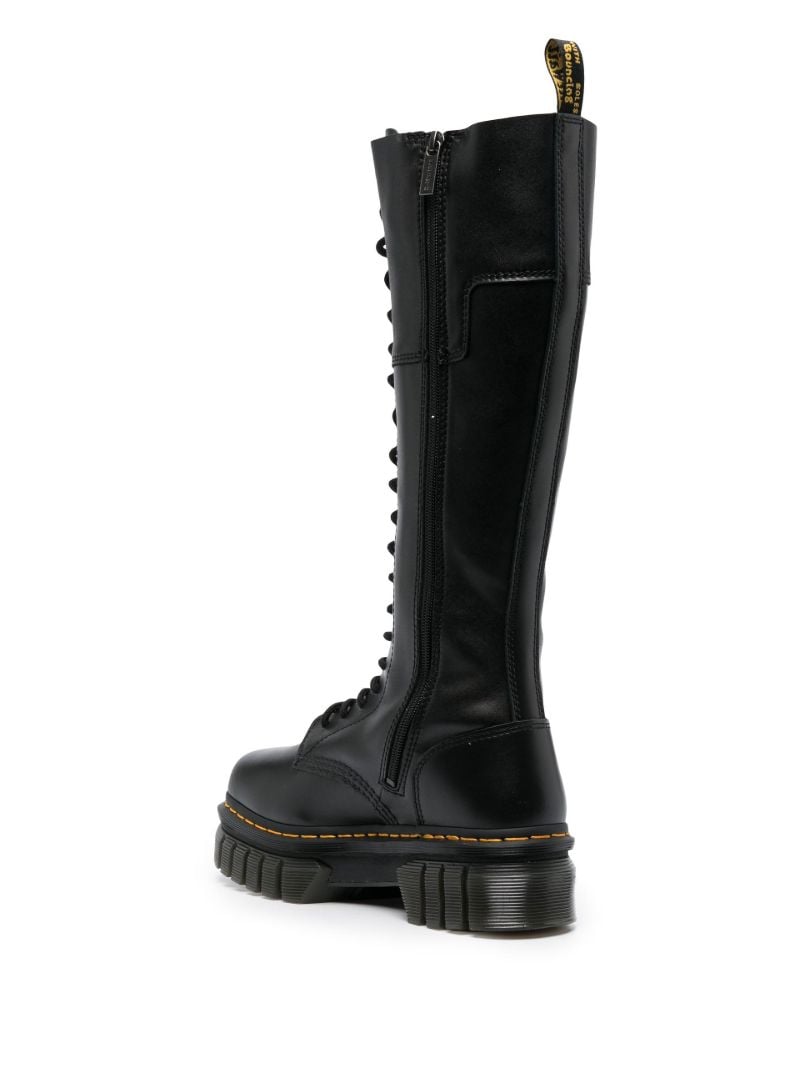 Black Audrick Leather Knee-high Boots