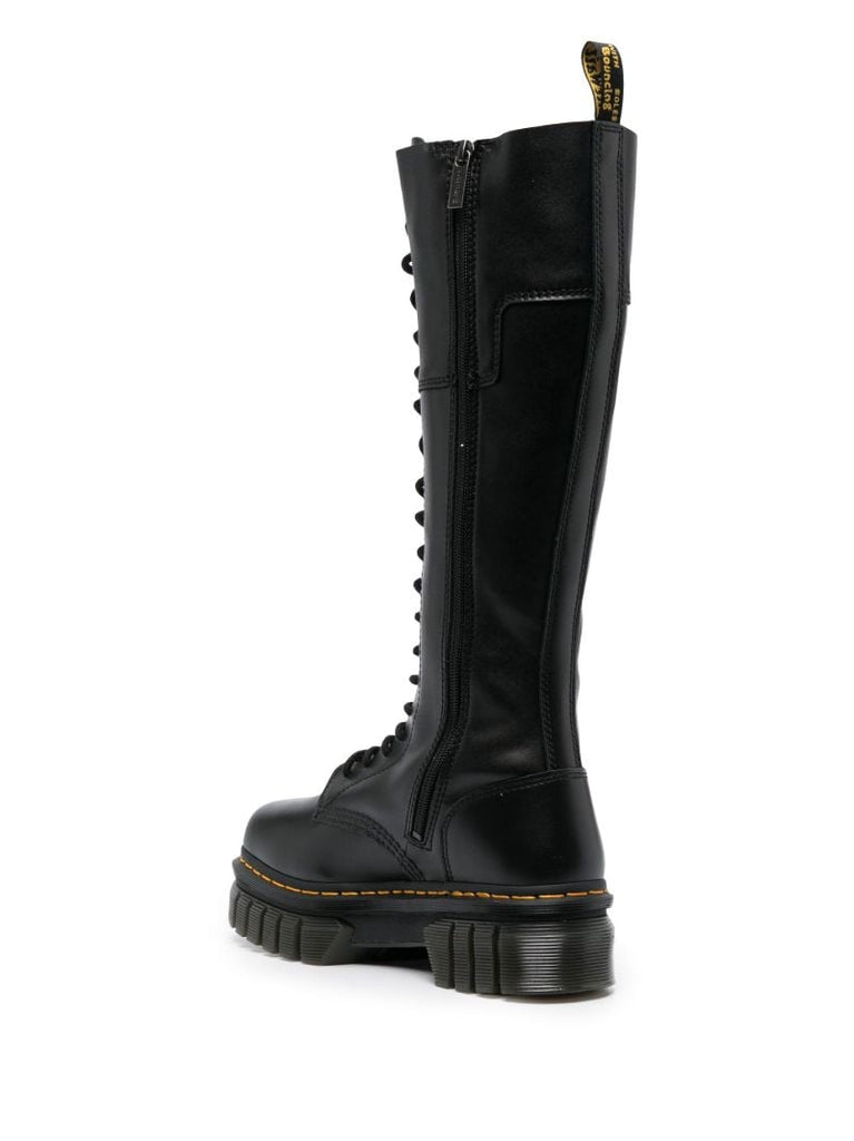 Black Audrick Leather Knee-high Boots
