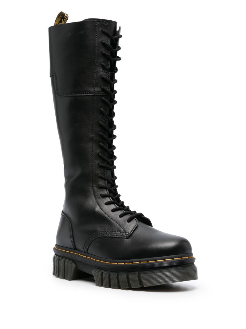 Black Audrick Leather Knee-high Boots