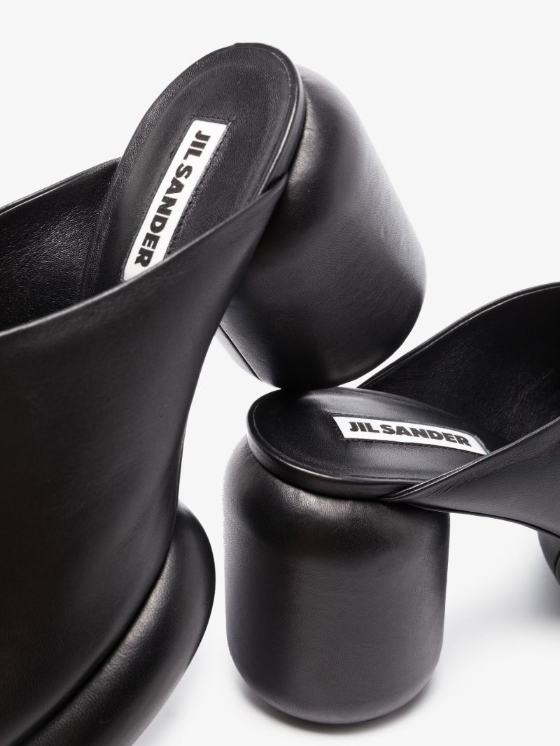 Black 95 Leather Mules