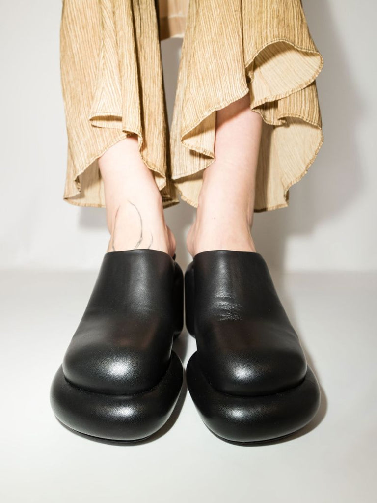 Black 95 Leather Mules