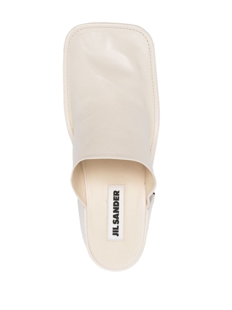 Neutral Nikki 65 Leather Mules