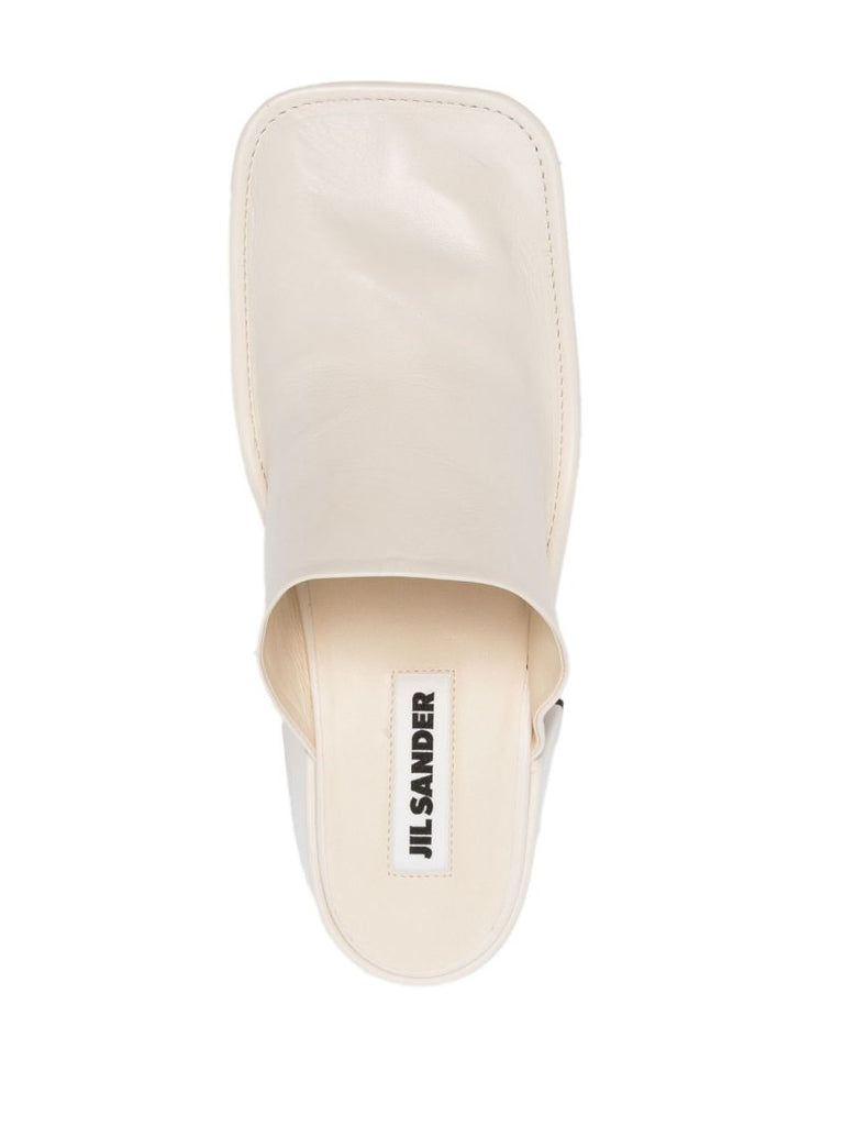 Neutral Nikki 65 Leather Mules