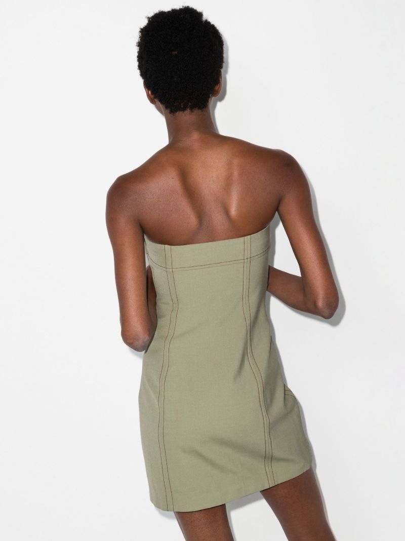Green Adrien Bandeau Mini Dress