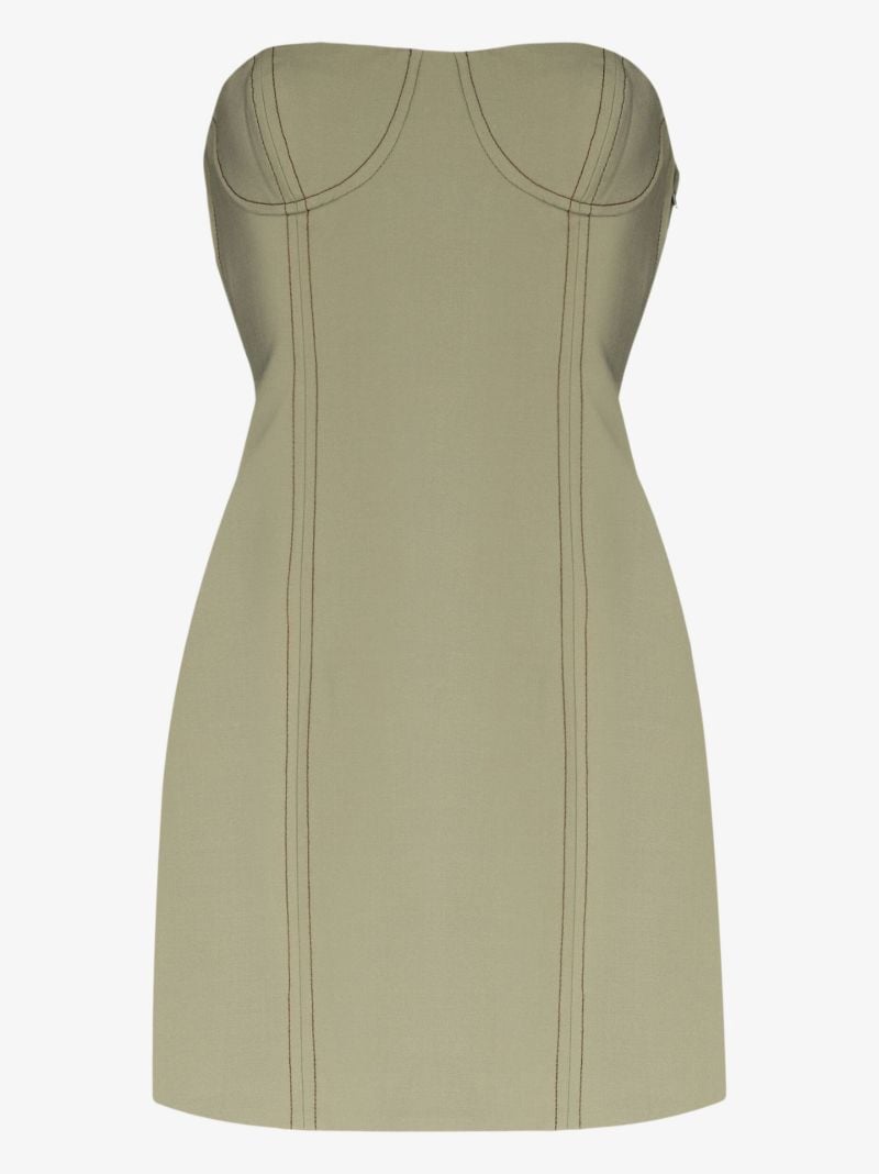 Green Adrien Bandeau Mini Dress