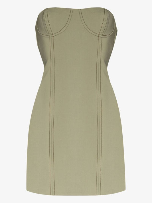 Green Adrien Bandeau Mini Dress