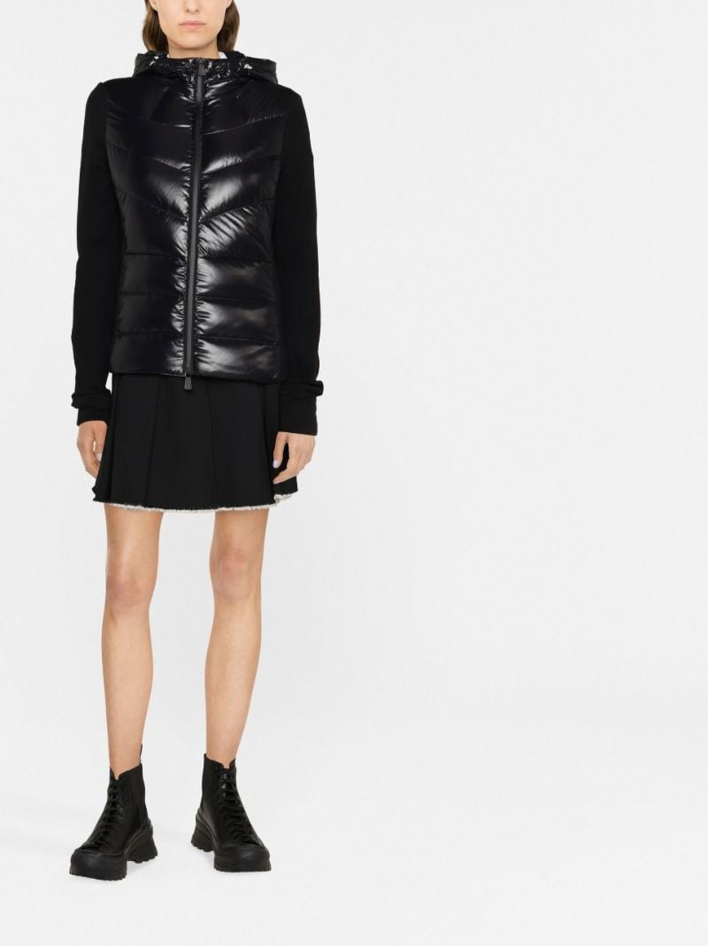 Black Padded Hooded Jacket