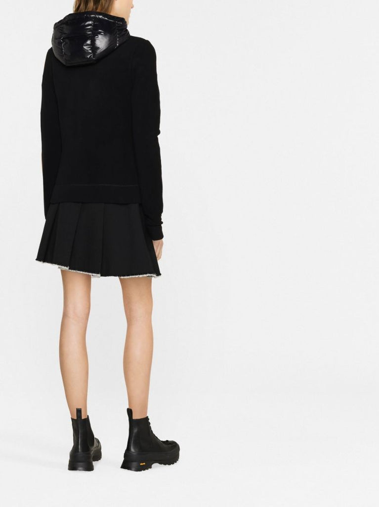 Black Padded Hooded Jacket