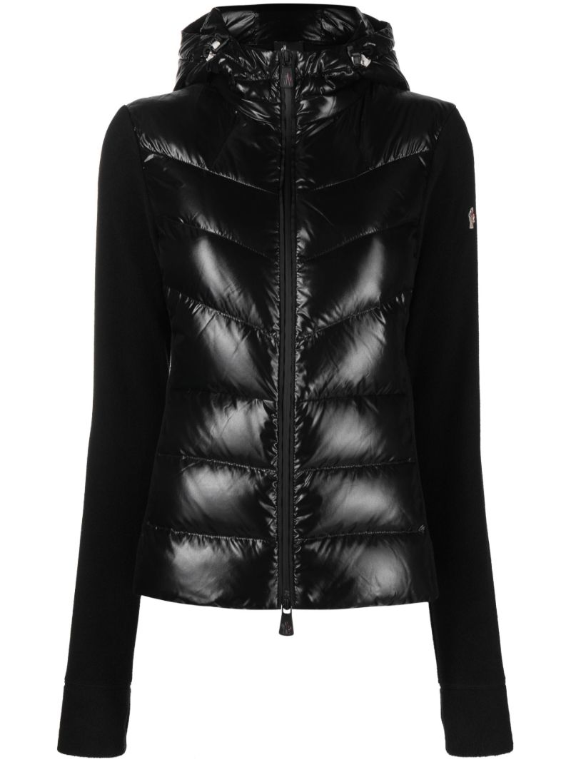 Black Padded Hooded Jacket