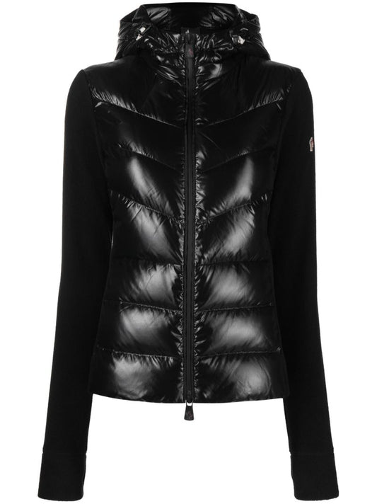 Black Padded Hooded Jacket