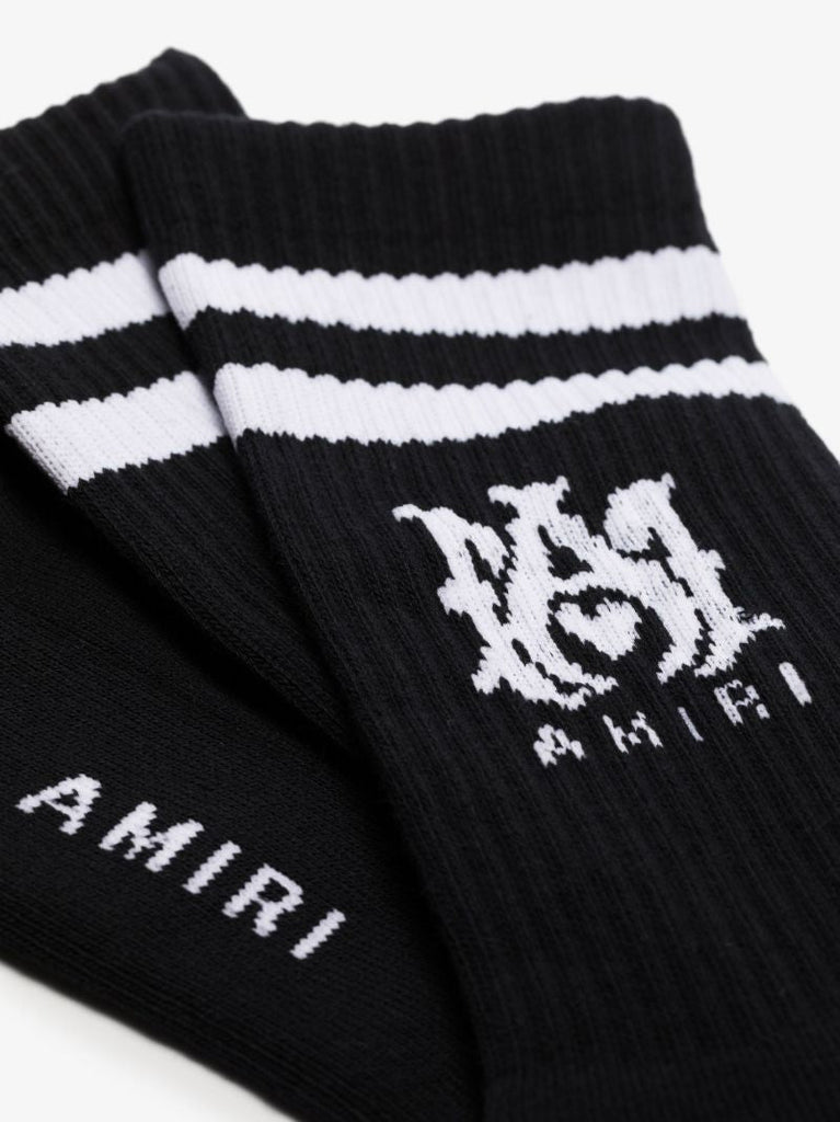 Black M.a. Logo Socks