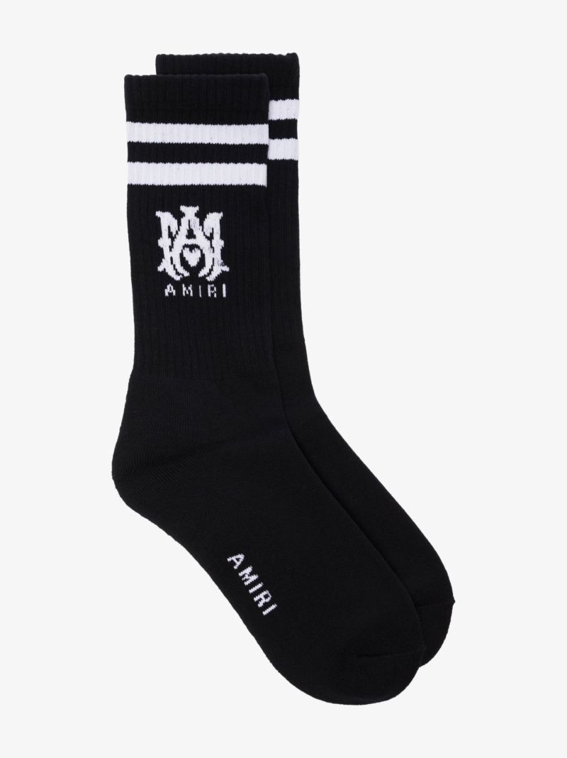 Black M.a. Logo Socks