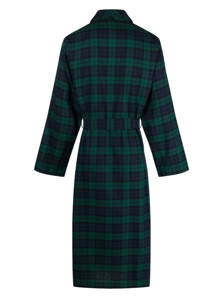 Green Polo Bear Tartan Robe