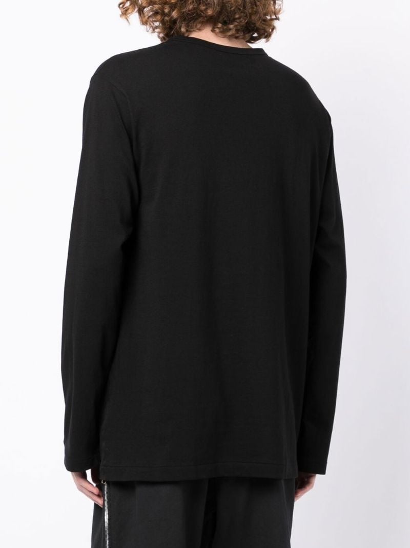 Black Graphic Print Long Sleeve T-shirt