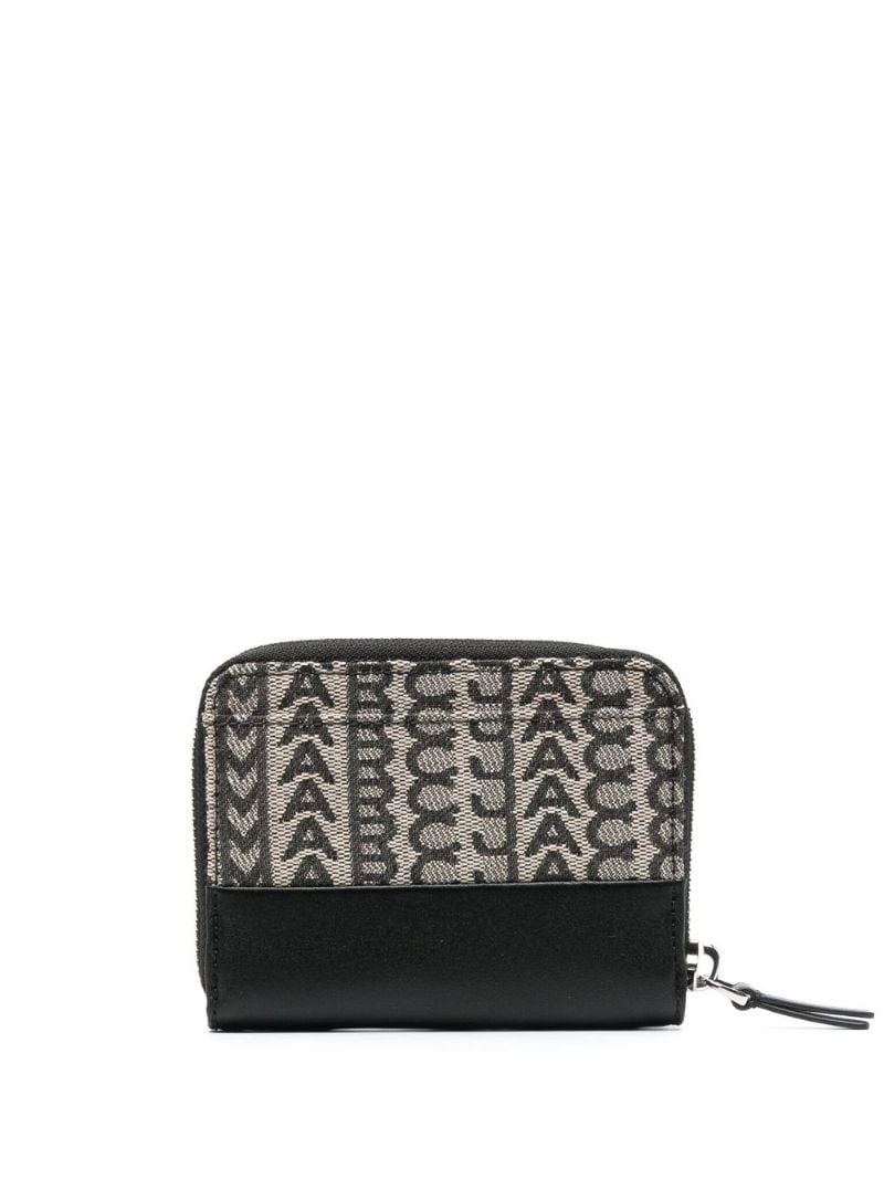 Black and Neutral Monogram Jacquard Wallet