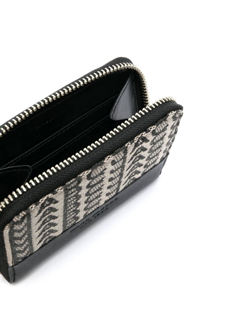 Black and Neutral Monogram Jacquard Wallet