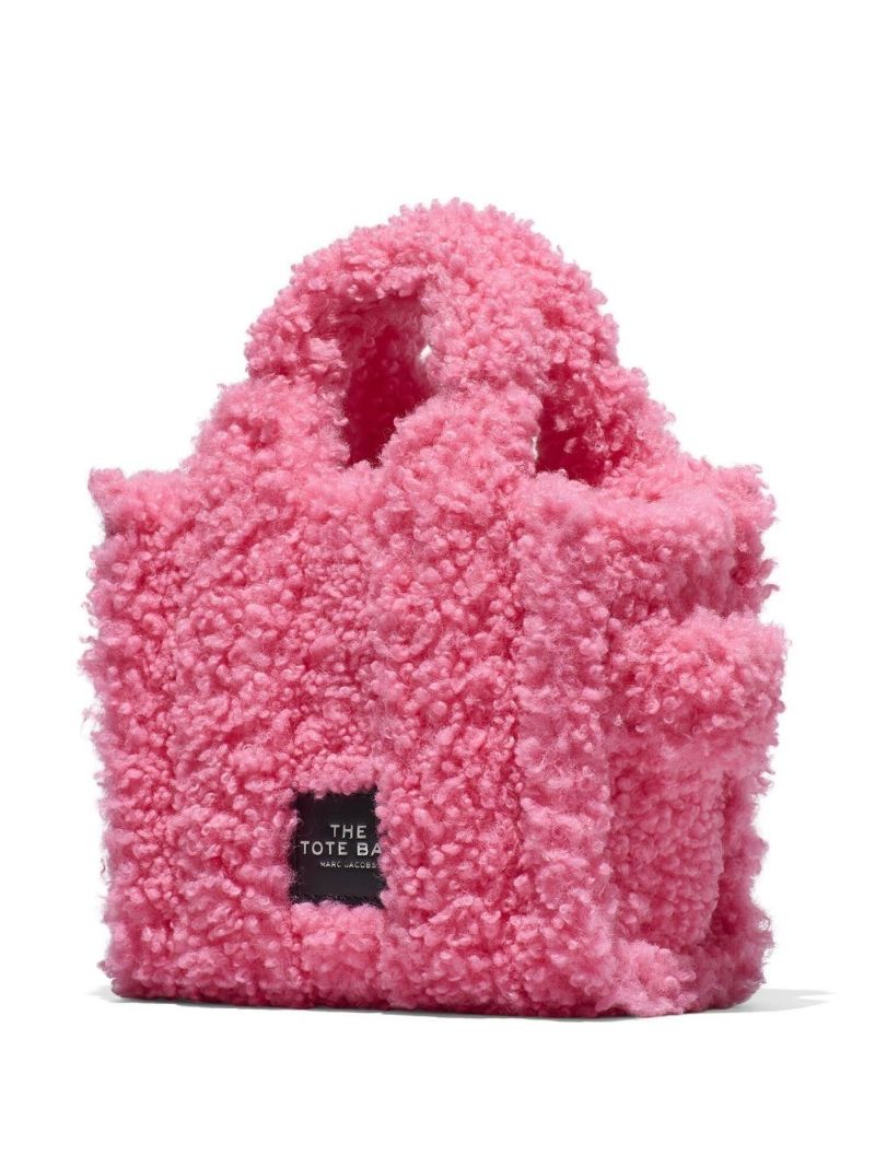 Pink Micro the Teddy Faux-shearling Bag