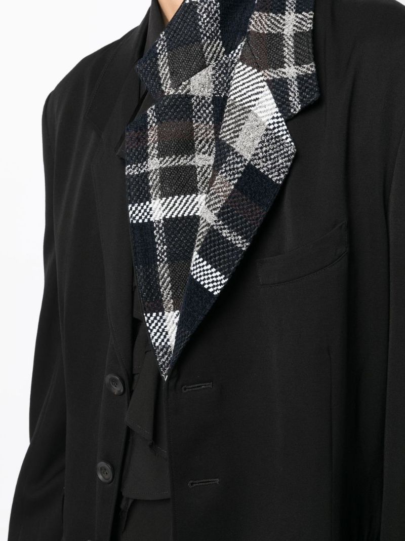 Black Single-breasted Wool Blazer