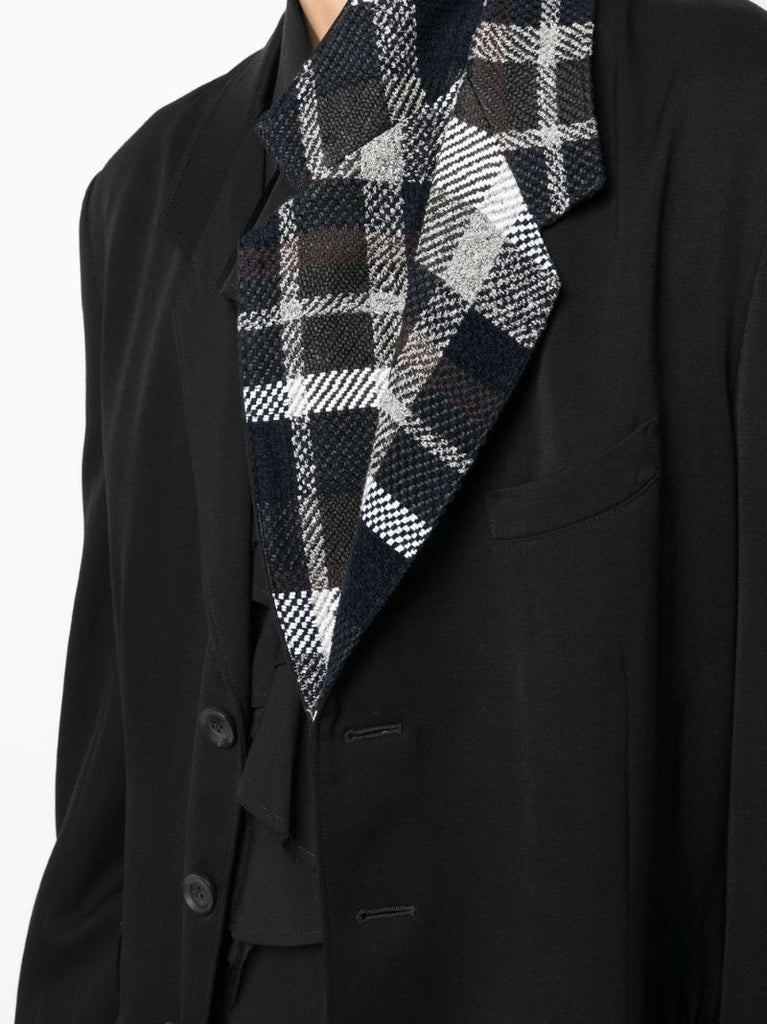 Black Single-breasted Wool Blazer