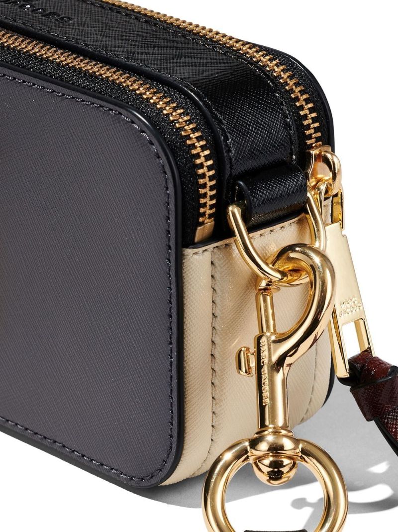 Grey Colourblock Snapshot Cross Body Bag