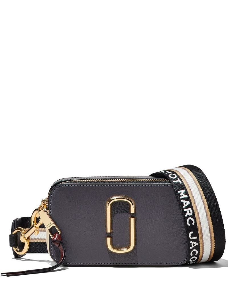Grey Colourblock Snapshot Cross Body Bag