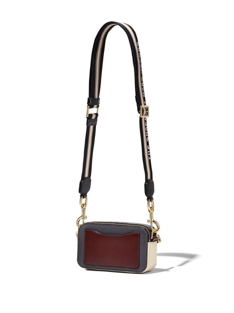 Grey Colourblock Snapshot Cross Body Bag