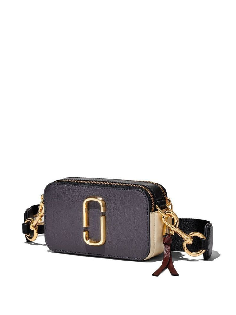 Grey Colourblock Snapshot Cross Body Bag