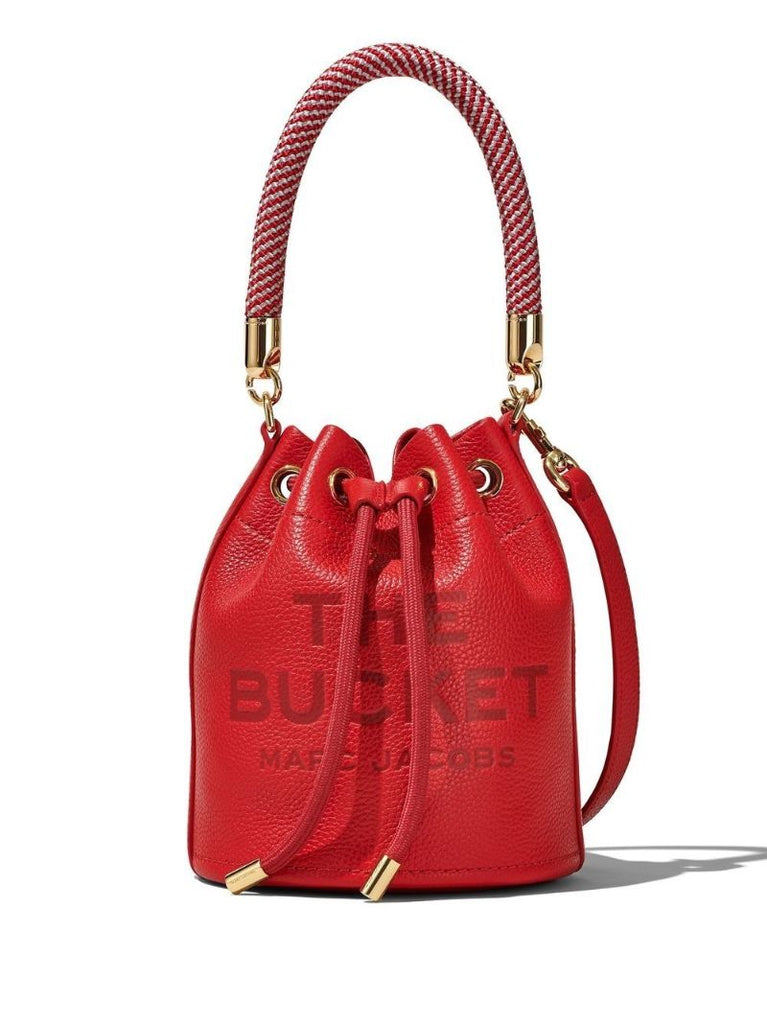 Red the Leather Bucket Bag