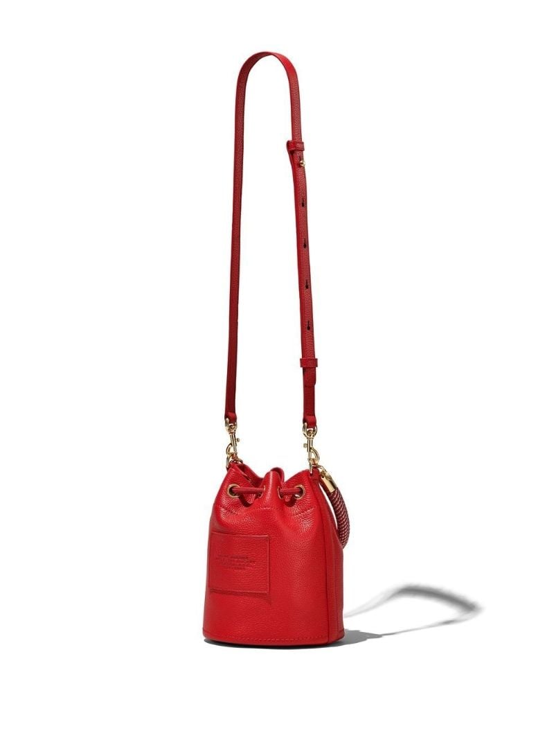 Red the Leather Bucket Bag