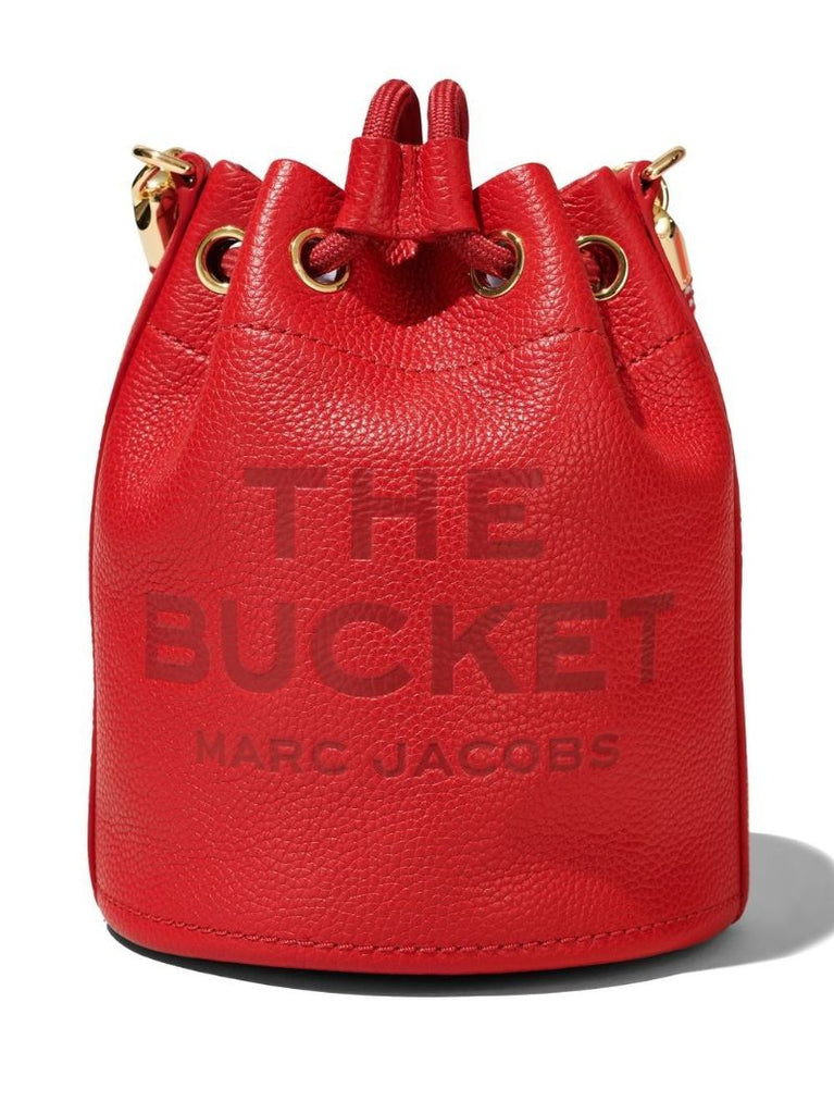 Red the Leather Bucket Bag