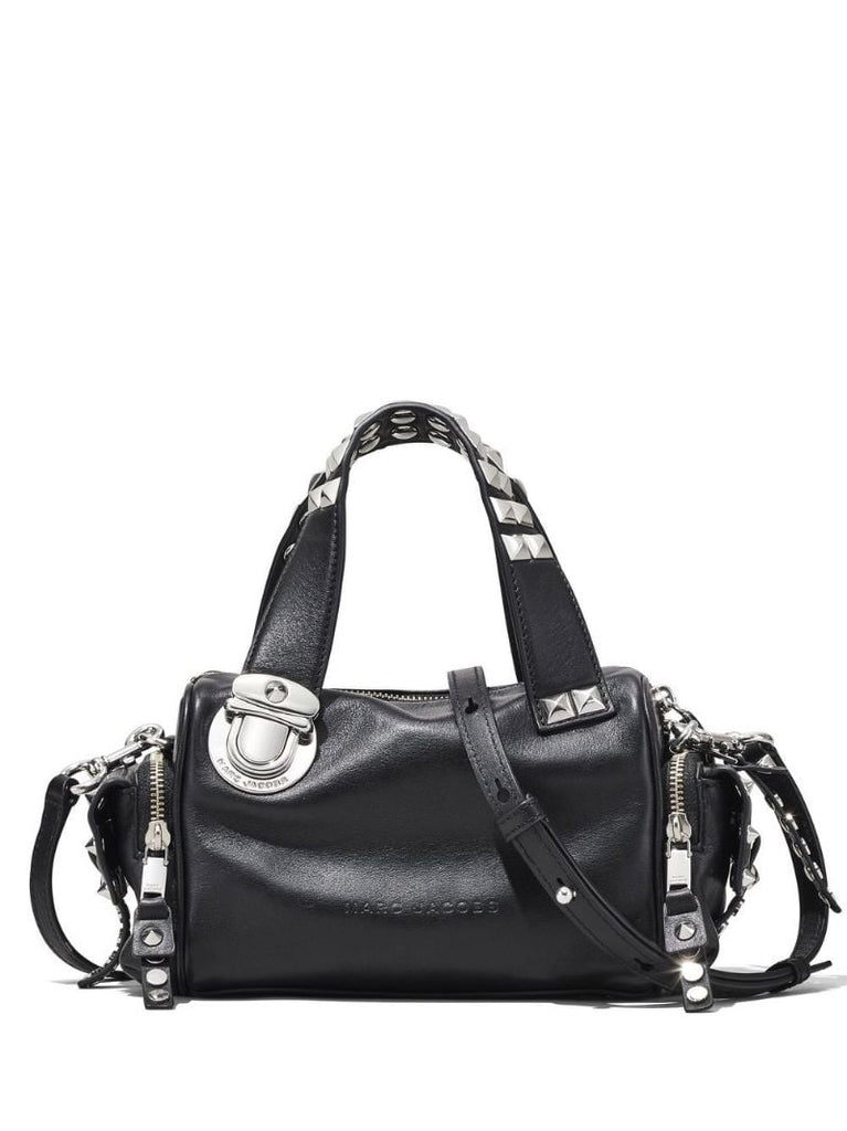 Black the Mini Satchel Studded Leather Bag
