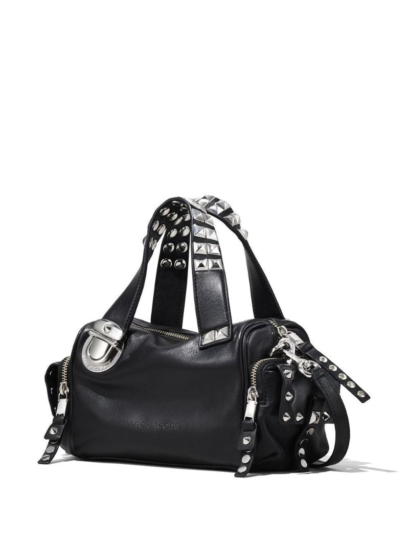 Black the Mini Satchel Studded Leather Bag