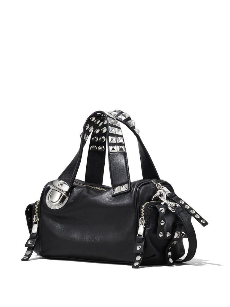 Black the Mini Satchel Studded Leather Bag