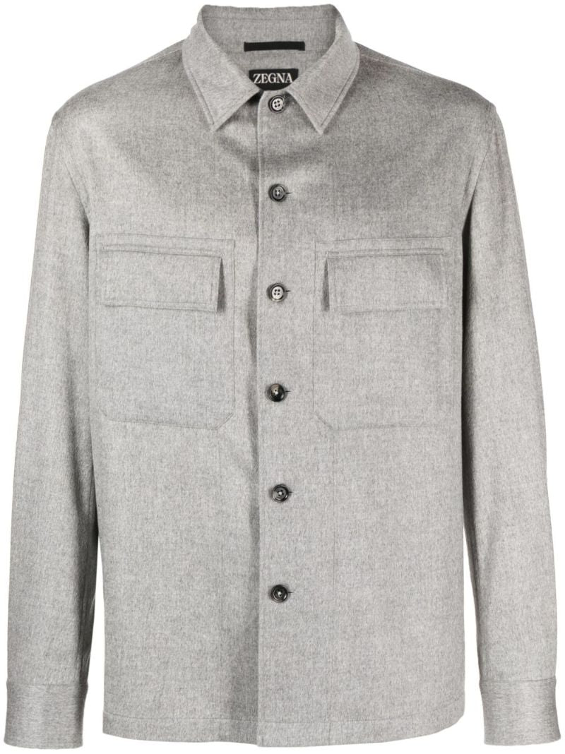 Grey Oasi Cashmere Shirt