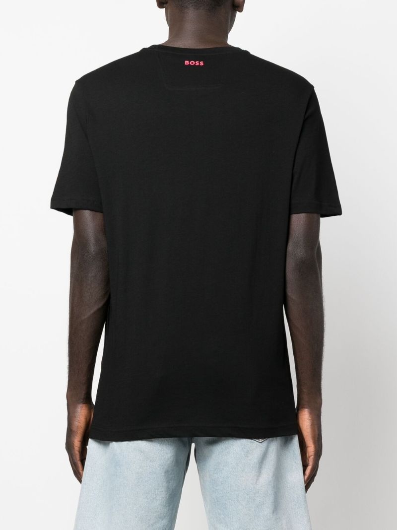 Black Logo Print T-shirt