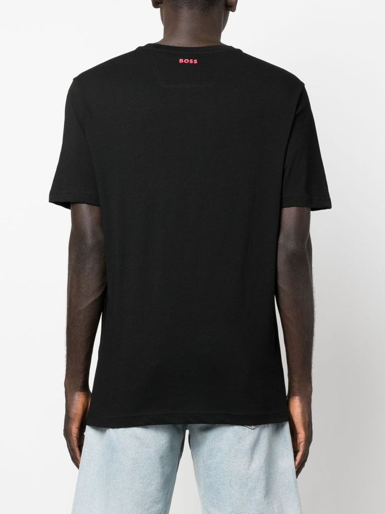 Black Logo Print T-shirt