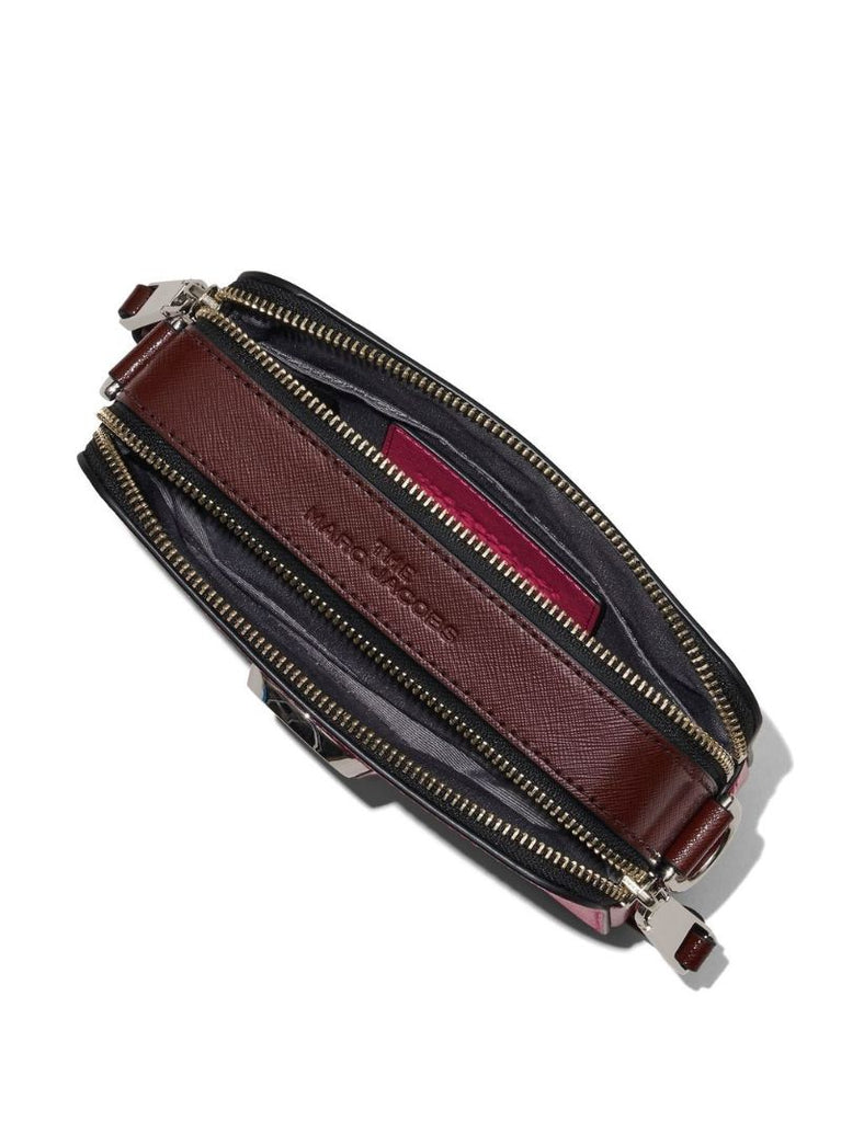 Pink Snapshot Studded Leather Cross Body Bag
