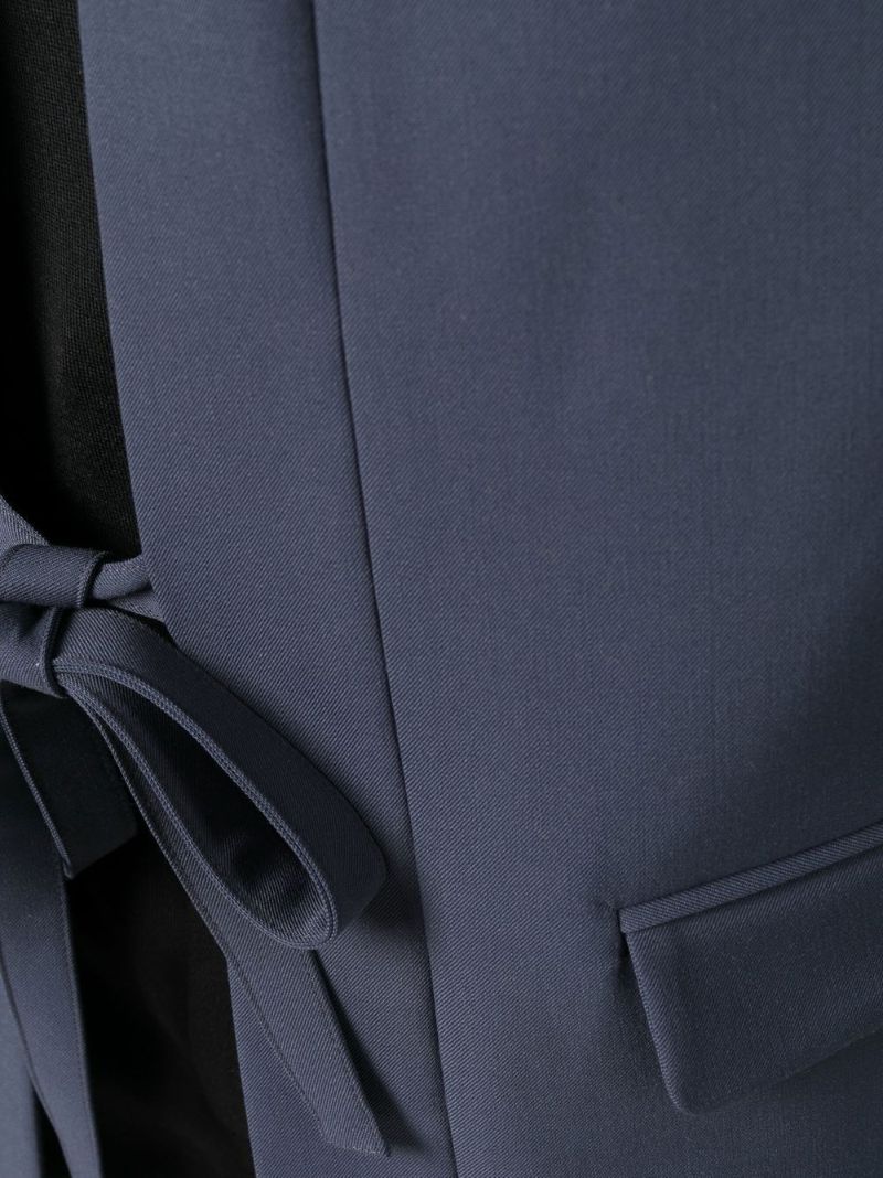 Blue Long Sleeve Kimono Blazer